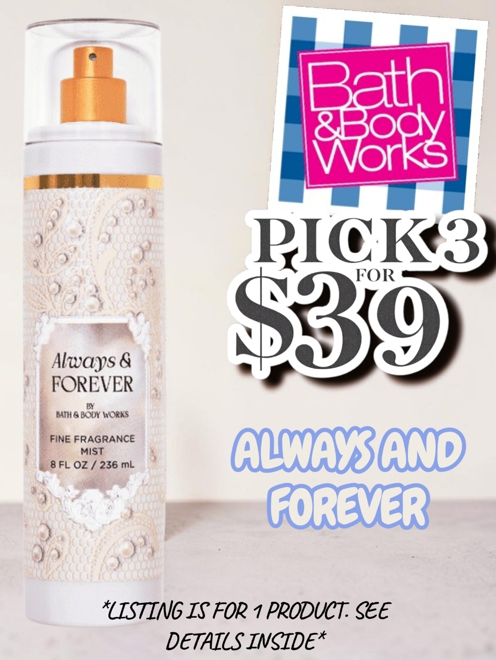 Bath & Body Works Always & Forever NEW